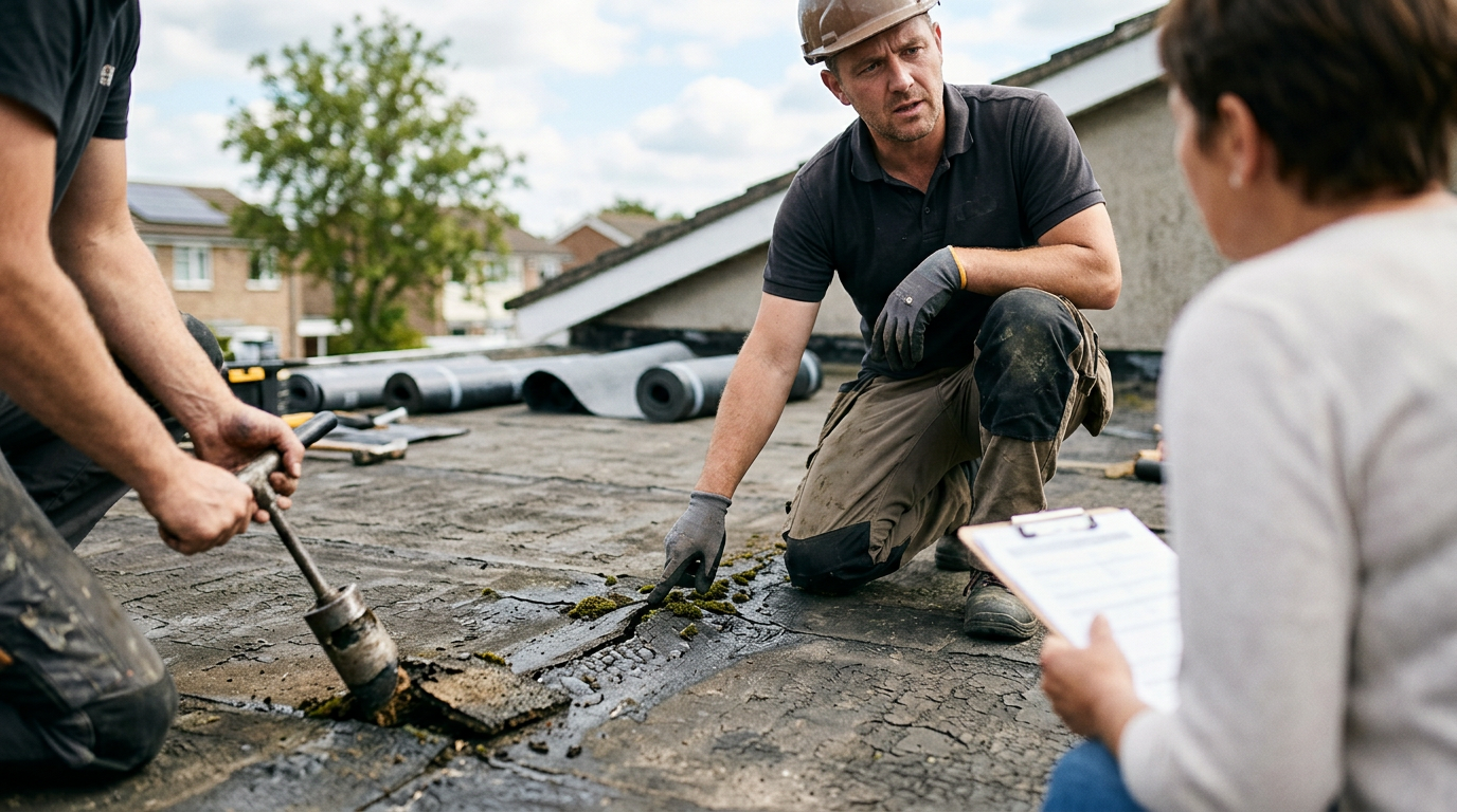 7 signalen bij bitumen dak vervangen kosten