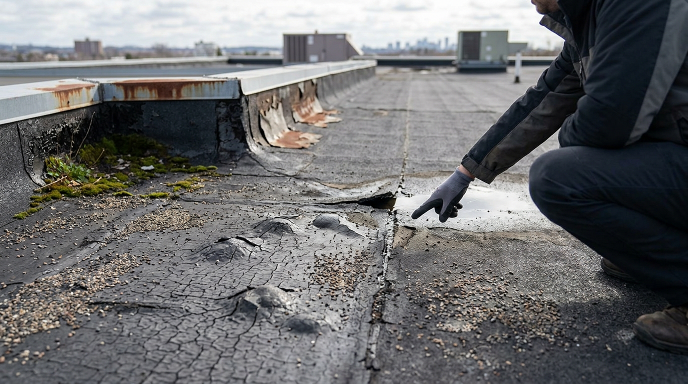 7 signalen die de bitumen dakbedekking levensduur verkorten
