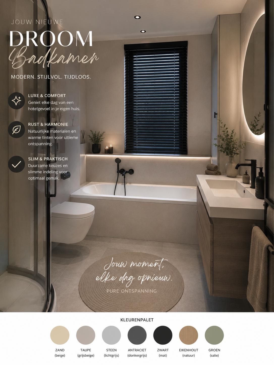 Een zorgeloze badkamer installeren in Wierden door Twentse experts